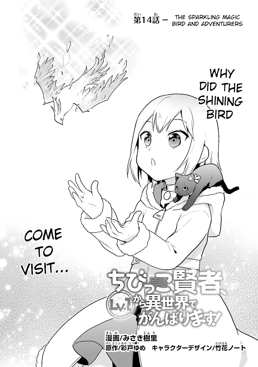 The Small Sage Will Try Her Best In the Different World from Lv. 1! Chapter 14 page 1 - Chapter 14: The sparkling magic bird and adventurers