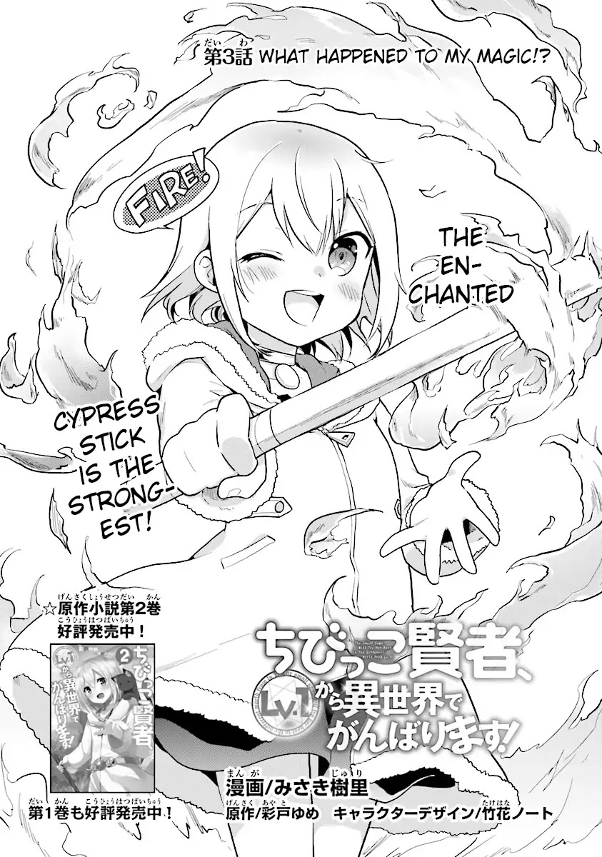 The Small Sage Will Try Her Best In the Different World from Lv. 1! Chapter 3 page 1 - Chapter 3: What happened to my magic!?