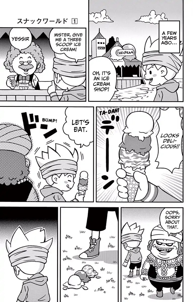 The Snack World (CoroCoro) Chapter 1 page 11 - Chapter 1: An adventure with exciting weapons and hilarious friends!!