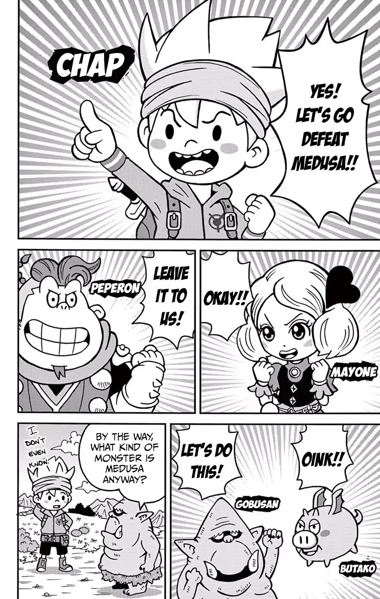 The Snack World (CoroCoro) Chapter 1 page 7 - Chapter 1: An adventure with exciting weapons and hilarious friends!!