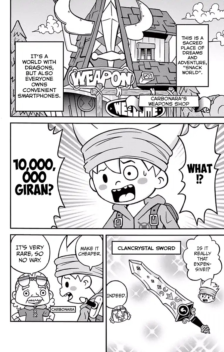 The Snack World (CoroCoro) Chapter 3 page 2 - Chapter 3: Gobusan is also getting bigger exponentially!?