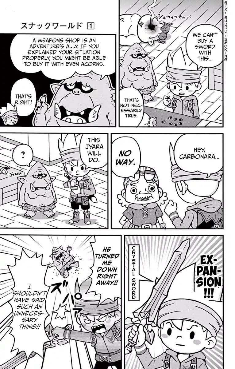 The Snack World (CoroCoro) Chapter 3 page 7 - Chapter 3: Gobusan is also getting bigger exponentially!?