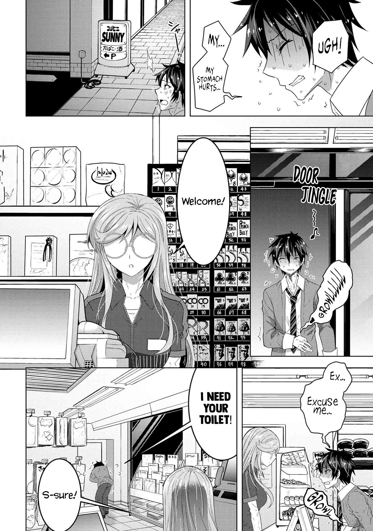 The Sobbing Clerk I Helped From the Convenience Store’s Robbery Is in Fact a Naive and Cute Gal From My Class Chapter 1 page 10 - Chapter 1