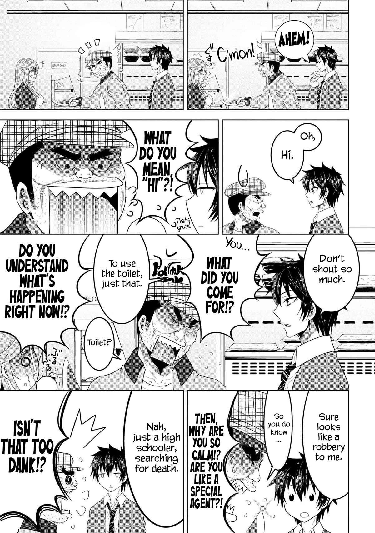 The Sobbing Clerk I Helped From the Convenience Store’s Robbery Is in Fact a Naive and Cute Gal From My Class Chapter 1 page 13 - Chapter 1