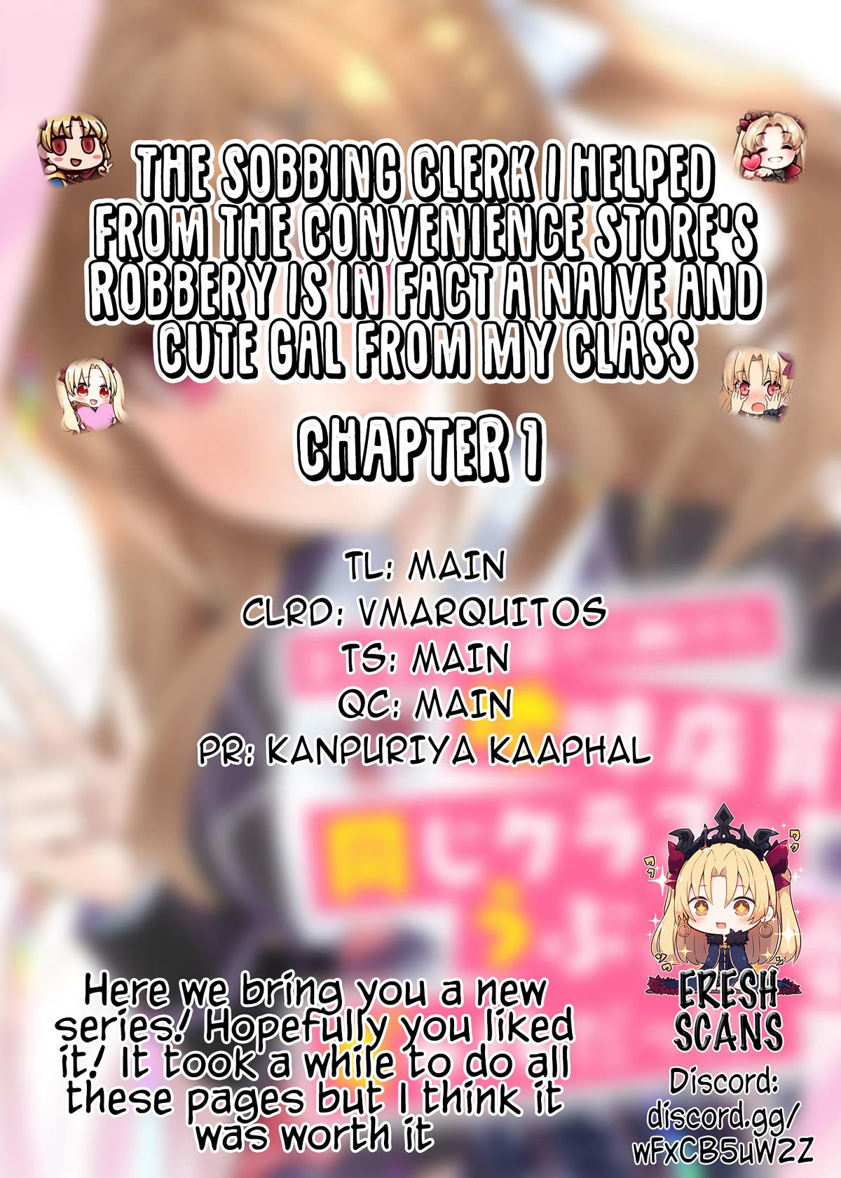 The Sobbing Clerk I Helped From the Convenience Store’s Robbery Is in Fact a Naive and Cute Gal From My Class Chapter 1 page 45 - Chapter 1