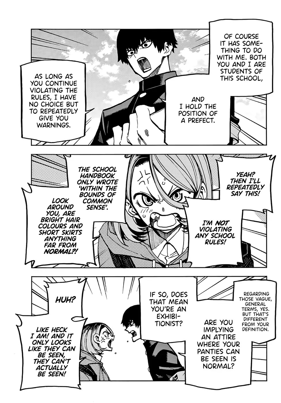 The Story Between a Dumb Prefect and a High School Girl with an Inappropriate Skirt Length Chapter 1 page 5 - Chapter 1