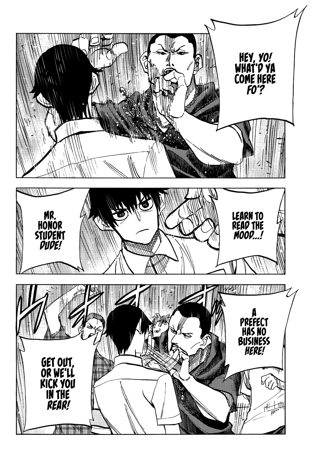 The Story Between a Dumb Prefect and a High School Girl with an Inappropriate Skirt Length Chapter 13 page 10 - Chapter 13: A Story About The Dumb Prefect Being Challenged to a Street Battle
