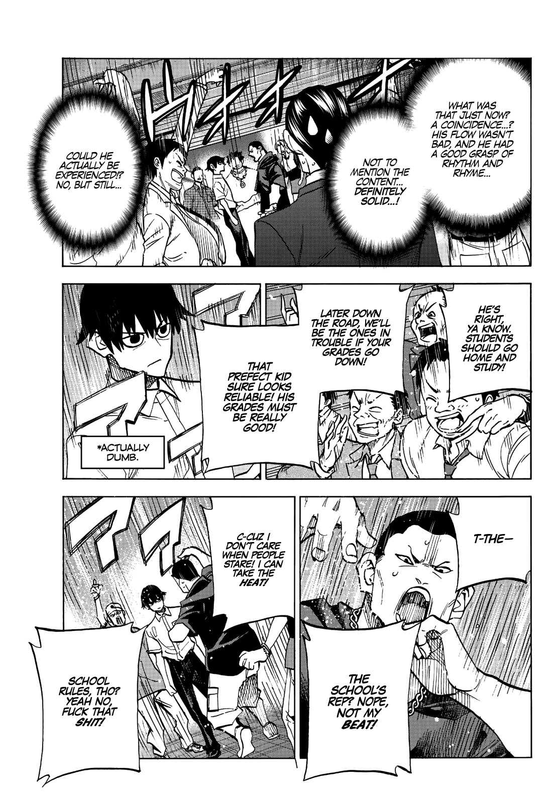The Story Between a Dumb Prefect and a High School Girl with an Inappropriate Skirt Length Chapter 13 page 15 - Chapter 13: A Story About The Dumb Prefect Being Challenged to a Street Battle