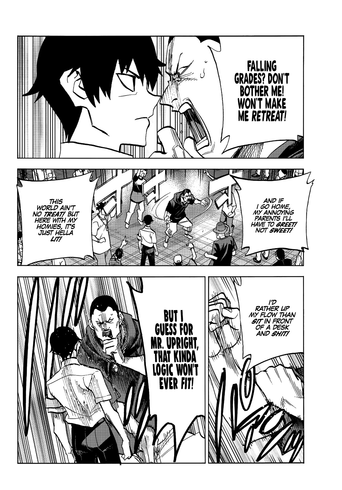 The Story Between a Dumb Prefect and a High School Girl with an Inappropriate Skirt Length Chapter 13 page 16 - Chapter 13: A Story About The Dumb Prefect Being Challenged to a Street Battle