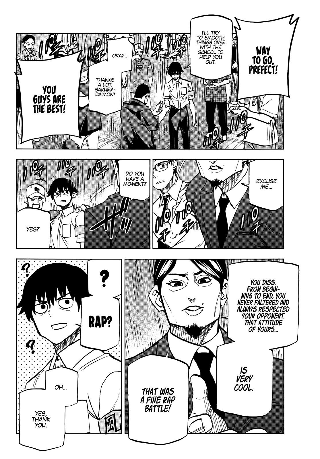 The Story Between a Dumb Prefect and a High School Girl with an Inappropriate Skirt Length Chapter 13 page 22 - Chapter 13: A Story About The Dumb Prefect Being Challenged to a Street Battle