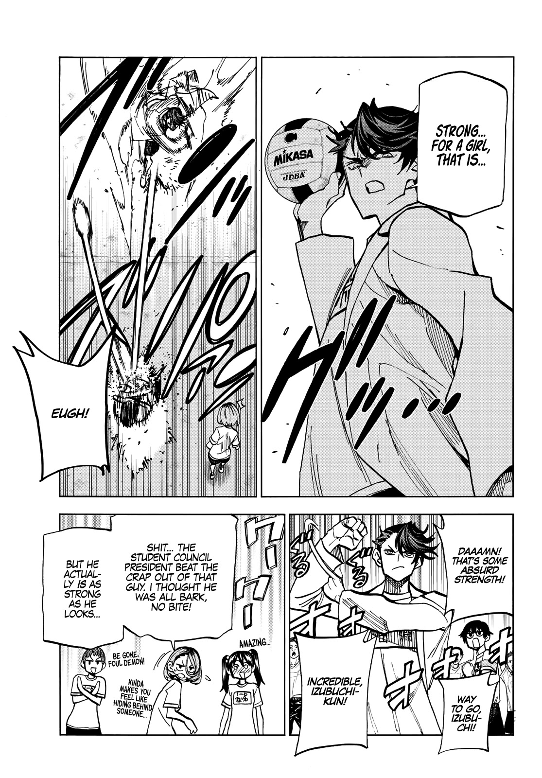 The Story Between a Dumb Prefect and a High School Girl with an Inappropriate Skirt Length Chapter 14 page 12 - Chapter 14: The Story About the Dumb Prefect and His Friends Working Hard During Their PE Class