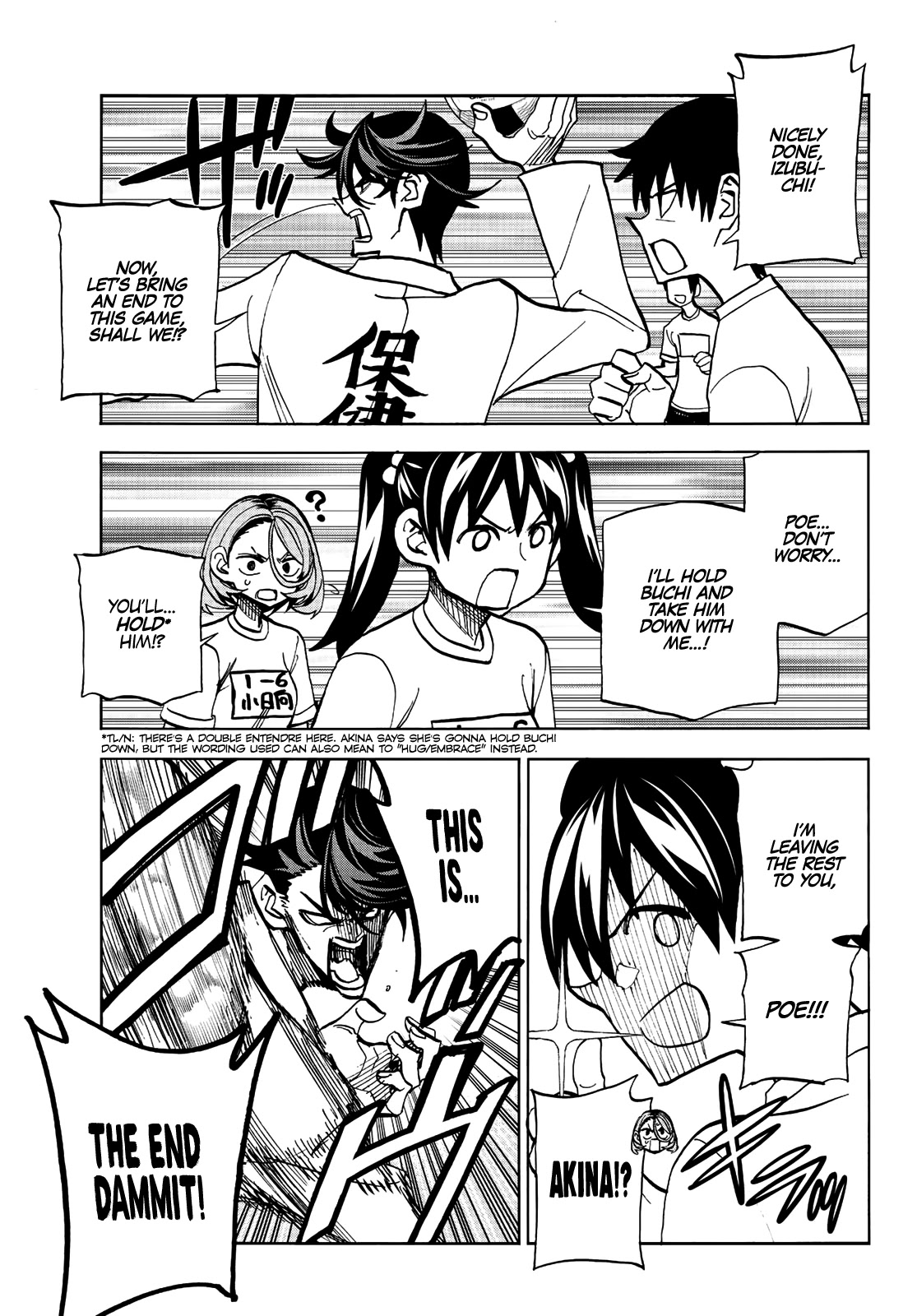 The Story Between a Dumb Prefect and a High School Girl with an Inappropriate Skirt Length Chapter 14 page 14 - Chapter 14: The Story About the Dumb Prefect and His Friends Working Hard During Their PE Class