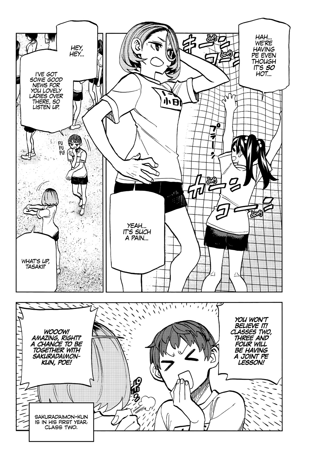 The Story Between a Dumb Prefect and a High School Girl with an Inappropriate Skirt Length Chapter 14 page 3 - Chapter 14: The Story About the Dumb Prefect and His Friends Working Hard During Their PE Class