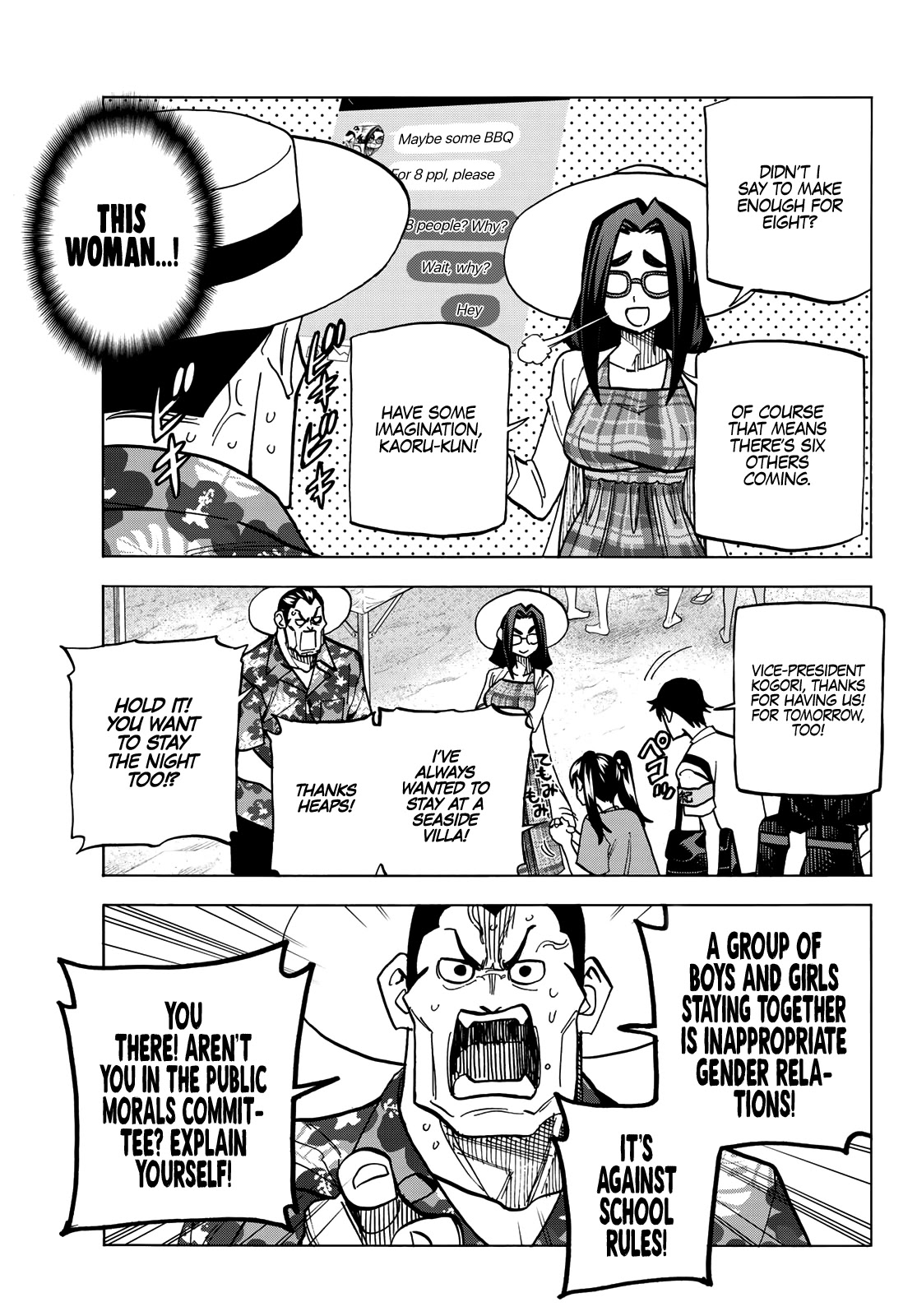 The Story Between a Dumb Prefect and a High School Girl with an Inappropriate Skirt Length Chapter 19 page 16 - Chapter 19: The Story About the Dumb Prefect and his Friends Going to the Beach