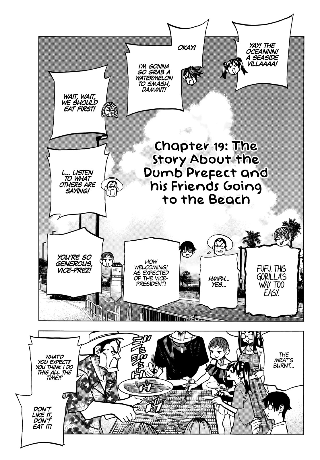 The Story Between a Dumb Prefect and a High School Girl with an Inappropriate Skirt Length Chapter 19 page 20 - Chapter 19: The Story About the Dumb Prefect and his Friends Going to the Beach