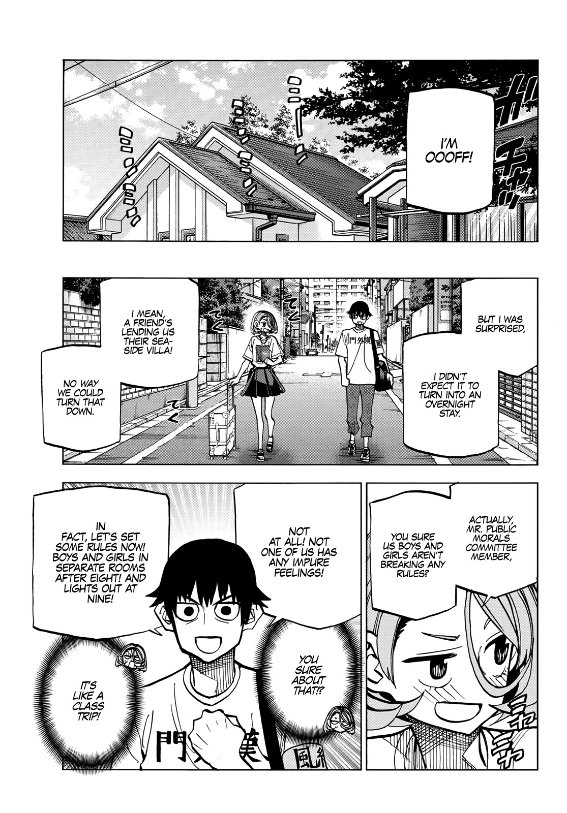 The Story Between a Dumb Prefect and a High School Girl with an Inappropriate Skirt Length Chapter 19 page 4 - Chapter 19: The Story About the Dumb Prefect and his Friends Going to the Beach