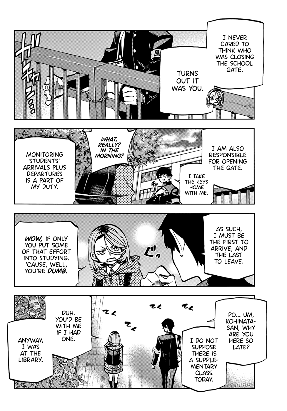 The Story Between a Dumb Prefect and a High School Girl with an Inappropriate Skirt Length Chapter 2 page 6 - Chapter 2