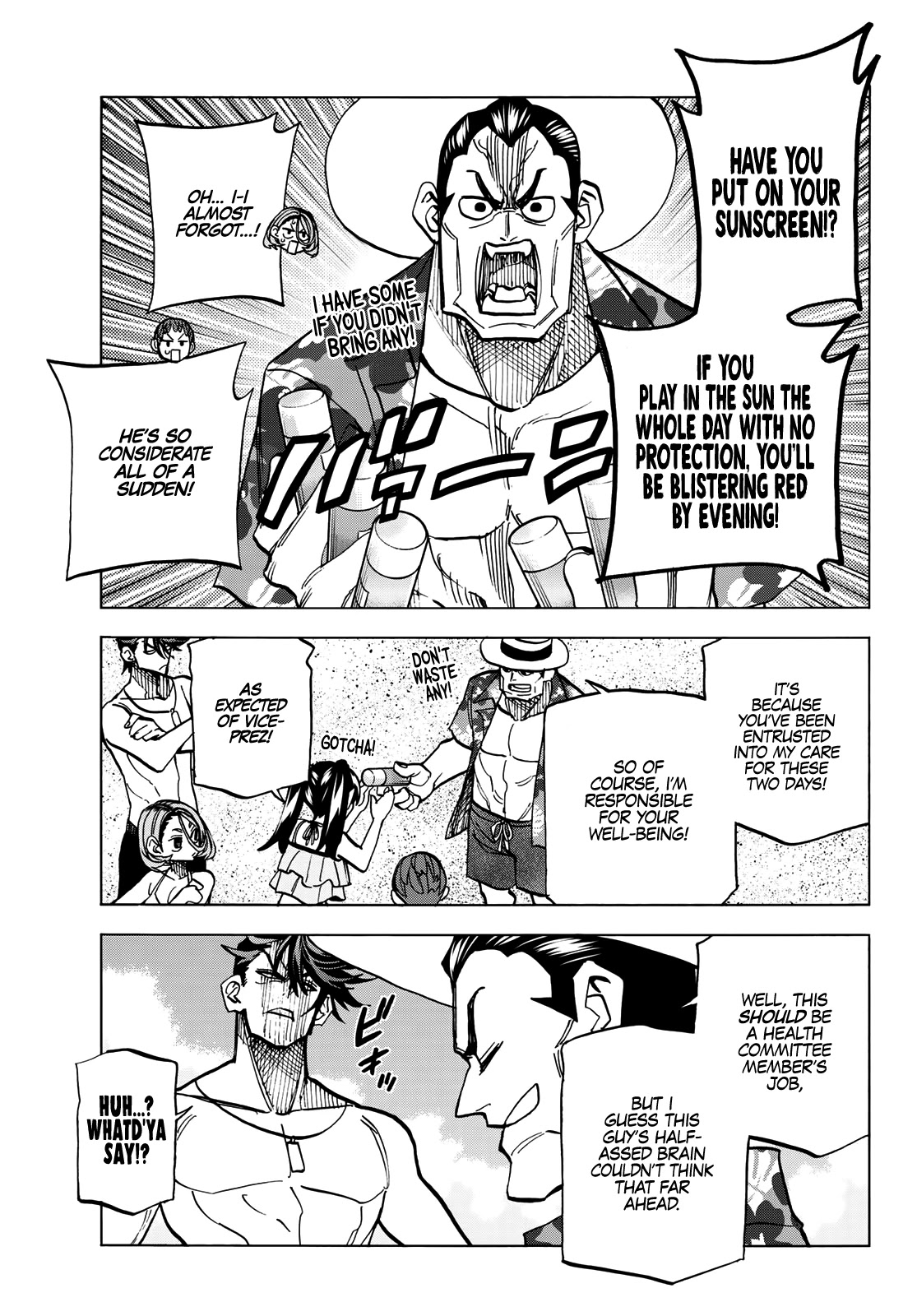 The Story Between a Dumb Prefect and a High School Girl with an Inappropriate Skirt Length Chapter 20 page 12 - Chapter 20: The Story About The Dumb Prefect And His Friends Having Fun At The Beach