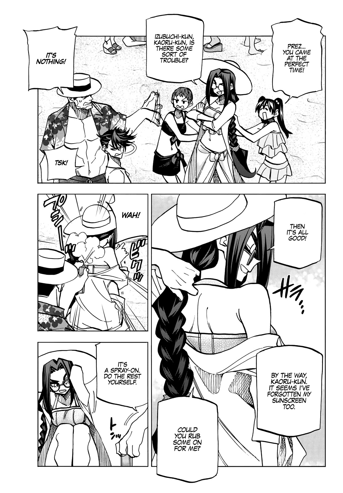 The Story Between a Dumb Prefect and a High School Girl with an Inappropriate Skirt Length Chapter 20 page 14 - Chapter 20: The Story About The Dumb Prefect And His Friends Having Fun At The Beach