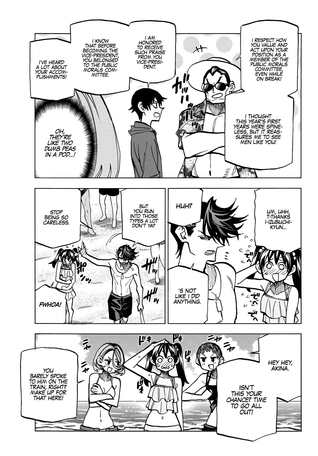 The Story Between a Dumb Prefect and a High School Girl with an Inappropriate Skirt Length Chapter 20 page 6 - Chapter 20: The Story About The Dumb Prefect And His Friends Having Fun At The Beach