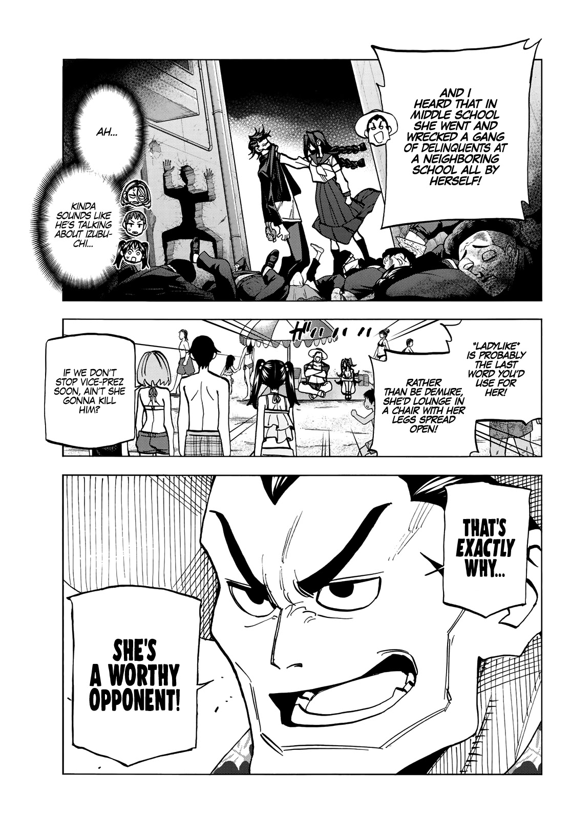 The Story Between a Dumb Prefect and a High School Girl with an Inappropriate Skirt Length Chapter 21 page 12 - Chapter 21: The Story About the Dumb Prefect Group’s Surveillance