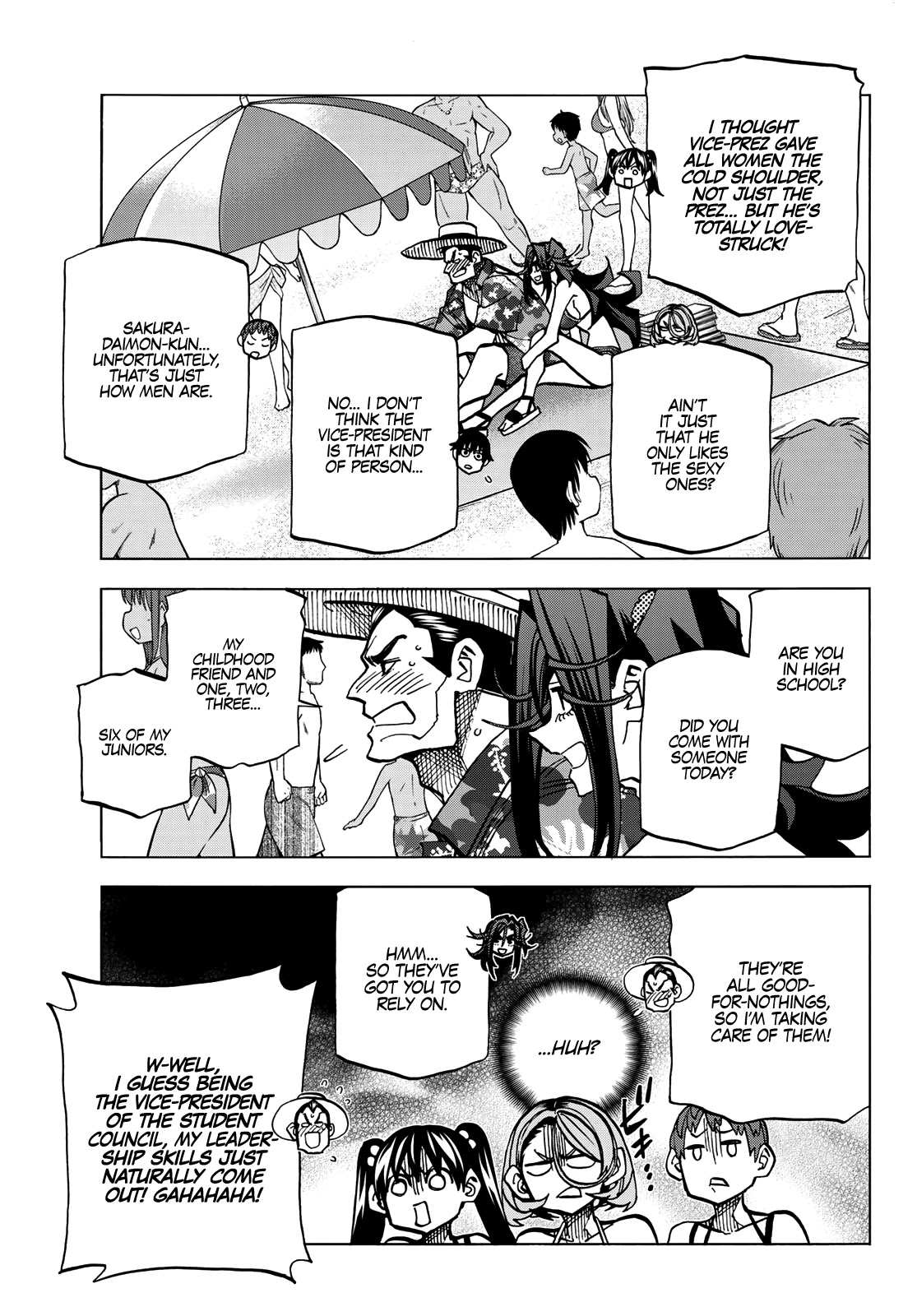 The Story Between a Dumb Prefect and a High School Girl with an Inappropriate Skirt Length Chapter 21 page 8 - Chapter 21: The Story About the Dumb Prefect Group’s Surveillance