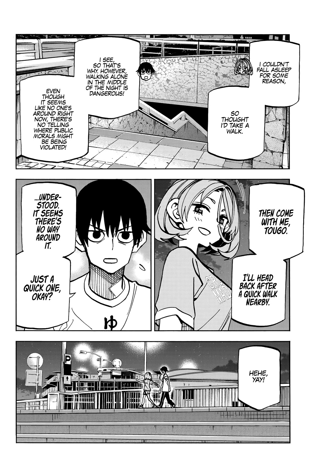 The Story Between a Dumb Prefect and a High School Girl with an Inappropriate Skirt Length Chapter 22 page 11 - Chapter 22: The Story About the Dumb Prefect Staying up Late