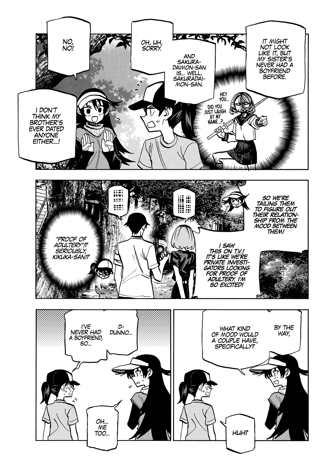 The Story Between a Dumb Prefect and a High School Girl with an Inappropriate Skirt Length Chapter 25 page 12 - Chapter 25: The Story About the Dumb Prefect and JK’s Sisters in Pursuit