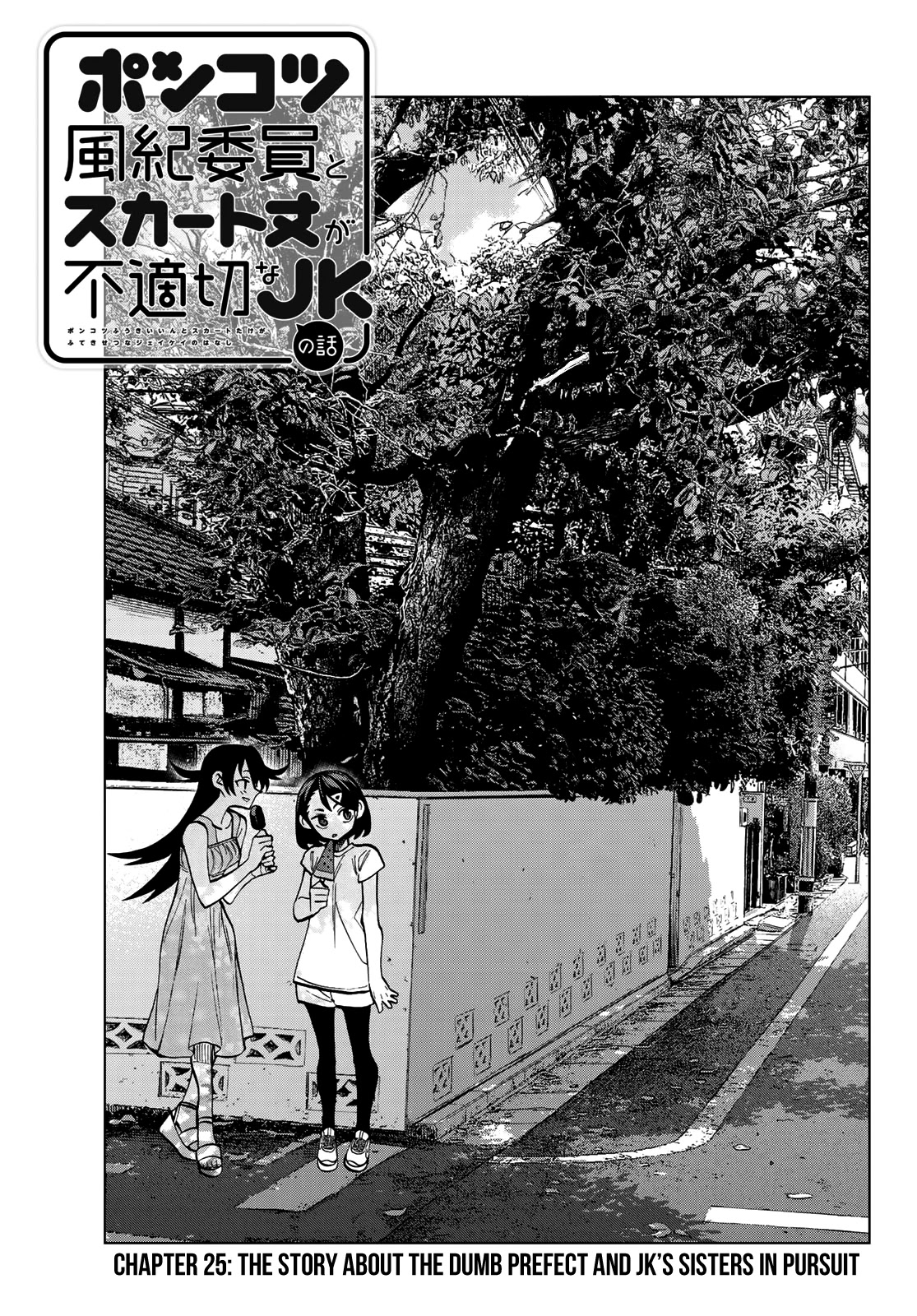 The Story Between a Dumb Prefect and a High School Girl with an Inappropriate Skirt Length Chapter 25 page 2 - Chapter 25: The Story About the Dumb Prefect and JK’s Sisters in Pursuit