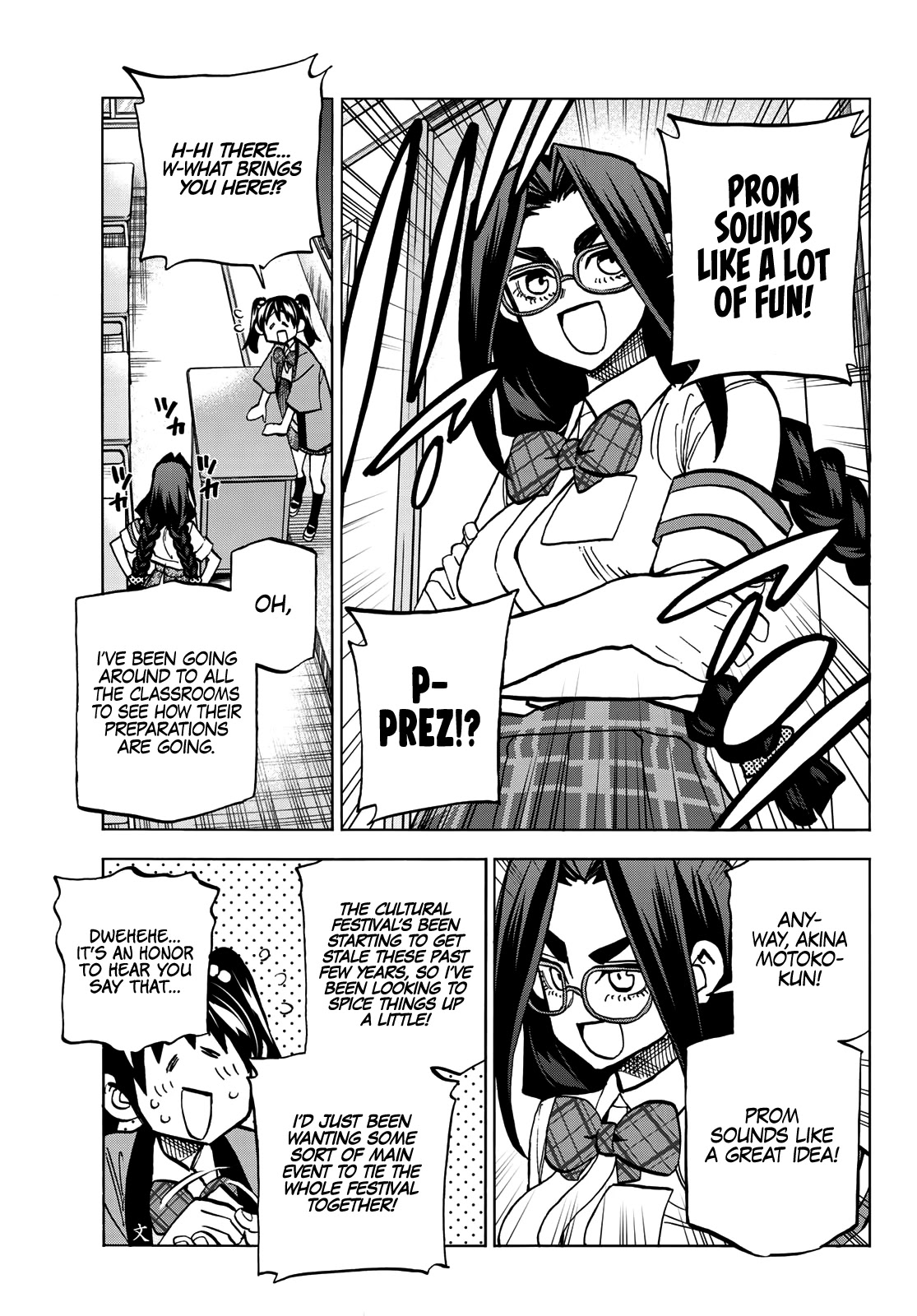 The Story Between a Dumb Prefect and a High School Girl with an Inappropriate Skirt Length Chapter 27 page 12 - Chapter 27: The Story About the Dumb Prefect and the Cultural Festival Preparations