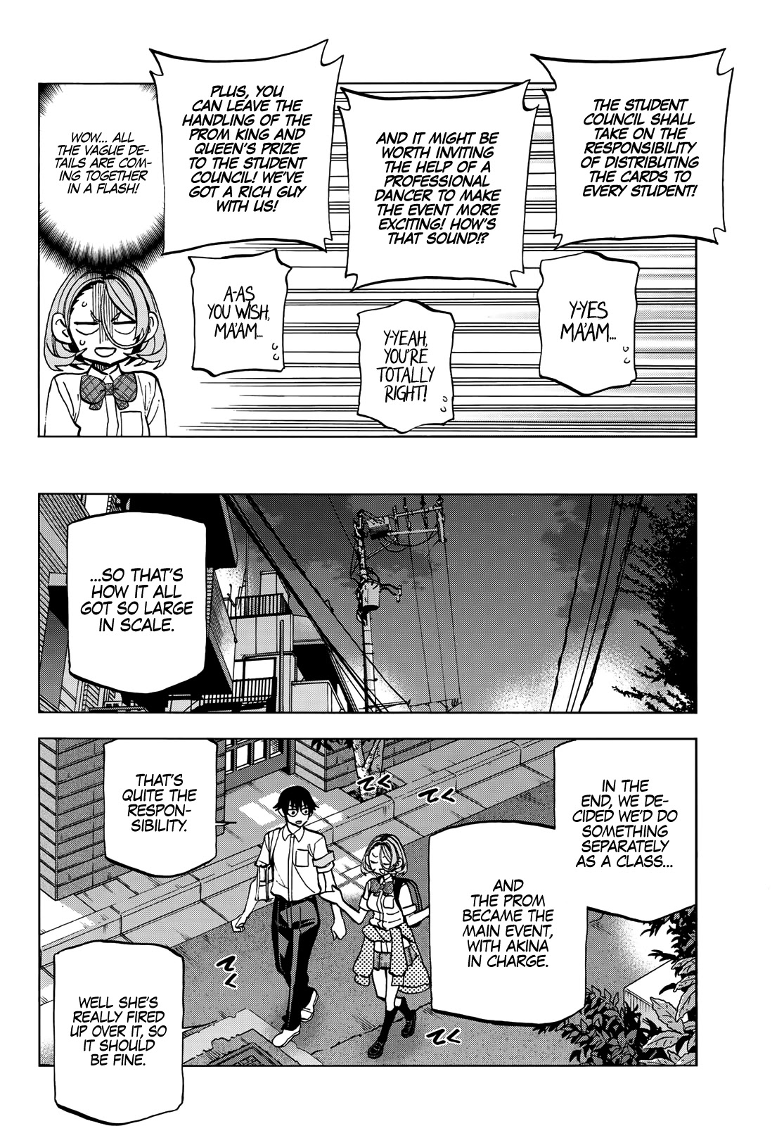 The Story Between a Dumb Prefect and a High School Girl with an Inappropriate Skirt Length Chapter 27 page 13 - Chapter 27: The Story About the Dumb Prefect and the Cultural Festival Preparations