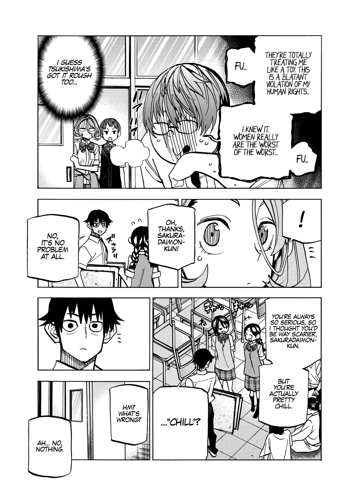 The Story Between a Dumb Prefect and a High School Girl with an Inappropriate Skirt Length Chapter 28 page 11 - Chapter 28: The Story About the Dumb Prefect's Lead-Up to the Cultural Festival, Part 1