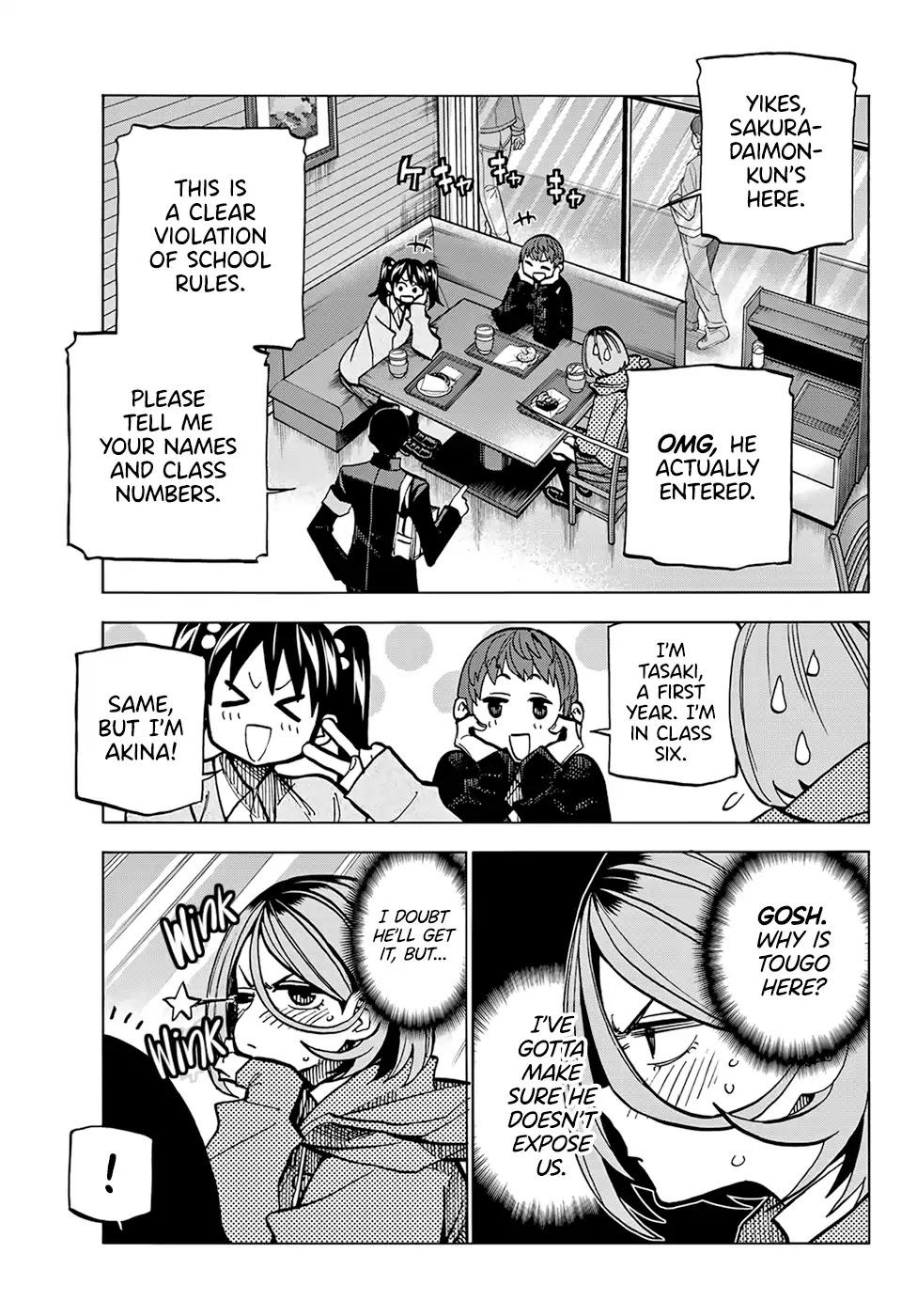 The Story Between a Dumb Prefect and a High School Girl with an Inappropriate Skirt Length Chapter 3 page 6 - Chapter 3