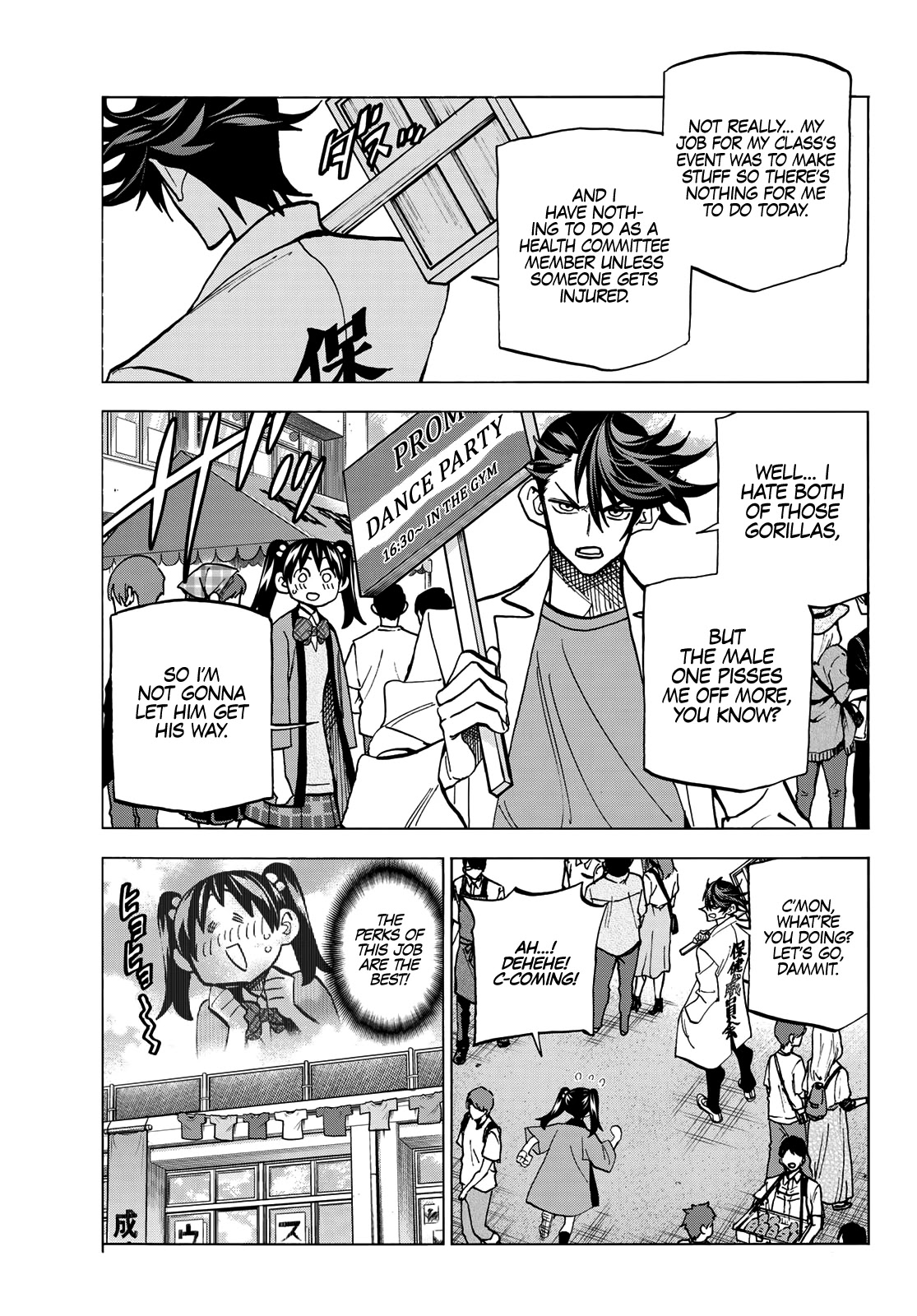 The Story Between a Dumb Prefect and a High School Girl with an Inappropriate Skirt Length Chapter 30 page 6 - Chapter 30: The Story About the Dumb Prefect and the Battle at the Cultural Festival