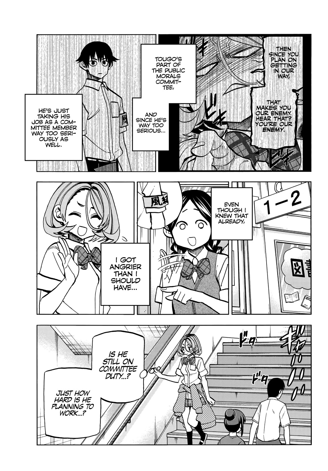 The Story Between a Dumb Prefect and a High School Girl with an Inappropriate Skirt Length Chapter 31 page 12 - Chapter 31: The Dumb Prefect and His Friends Enjoy the Culture Festival, Part 1