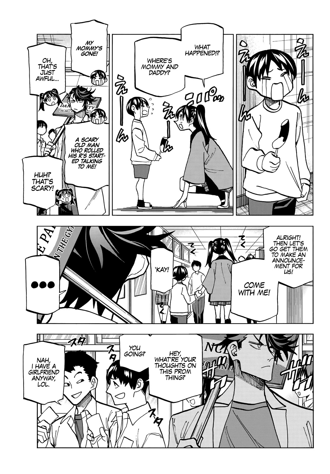 The Story Between a Dumb Prefect and a High School Girl with an Inappropriate Skirt Length Chapter 31 page 8 - Chapter 31: The Dumb Prefect and His Friends Enjoy the Culture Festival, Part 1