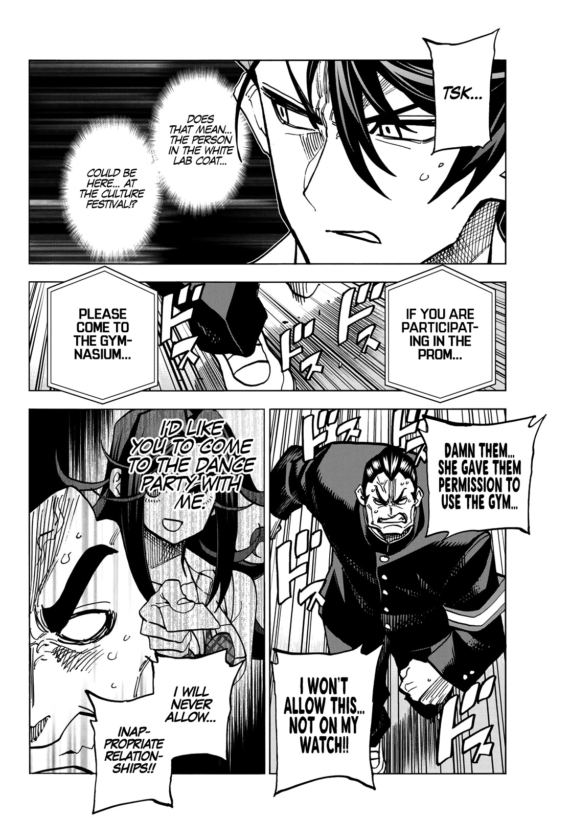 The Story Between a Dumb Prefect and a High School Girl with an Inappropriate Skirt Length Chapter 33 page 3 - Chapter 33: The Dumb Prefect and His Friends Enjoy the Culture Festival, Part 3