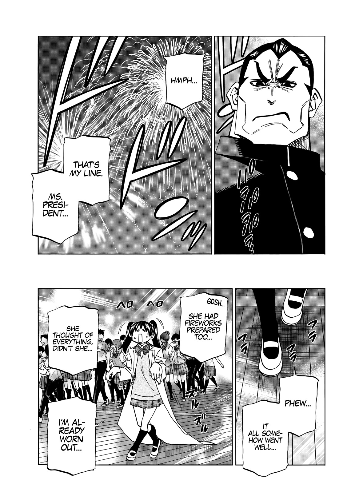 The Story Between a Dumb Prefect and a High School Girl with an Inappropriate Skirt Length Chapter 34 page 36 - Chapter 34: The Dumb Prefect and His Friends Enjoy the Culture Festival, Part 4