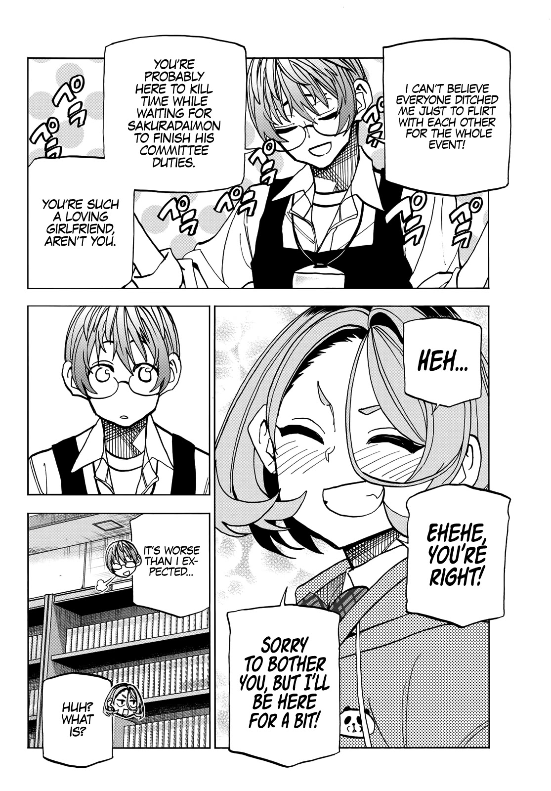 The Story Between a Dumb Prefect and a High School Girl with an Inappropriate Skirt Length Chapter 35 page 15 - Chapter 35: The Dumb Prefect and His Friends After the Culture Festival