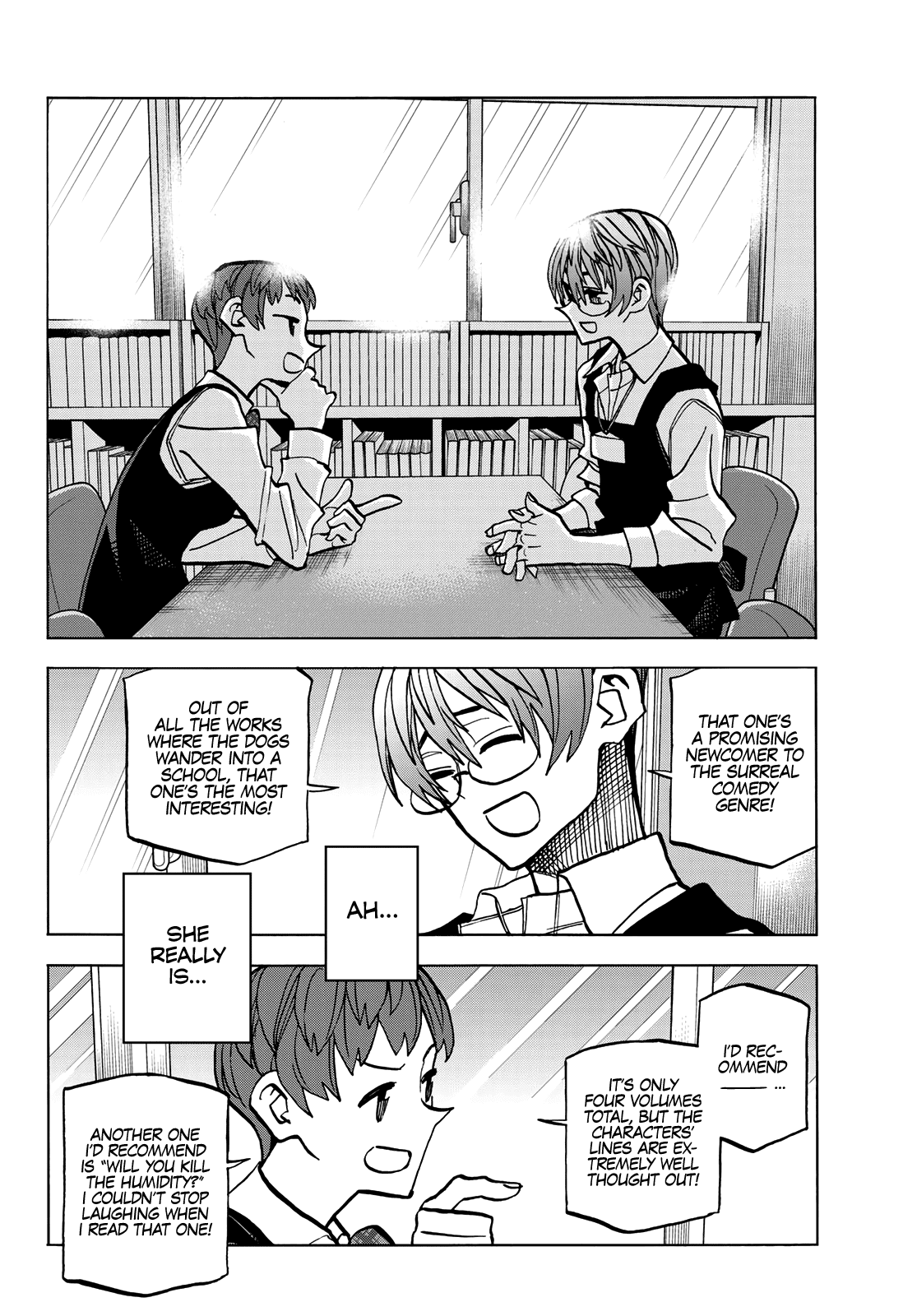 The Story Between a Dumb Prefect and a High School Girl with an Inappropriate Skirt Length Chapter 38 page 14 - Chapter 38: The Story About the Dumb Book Committee Member and the Leftovers