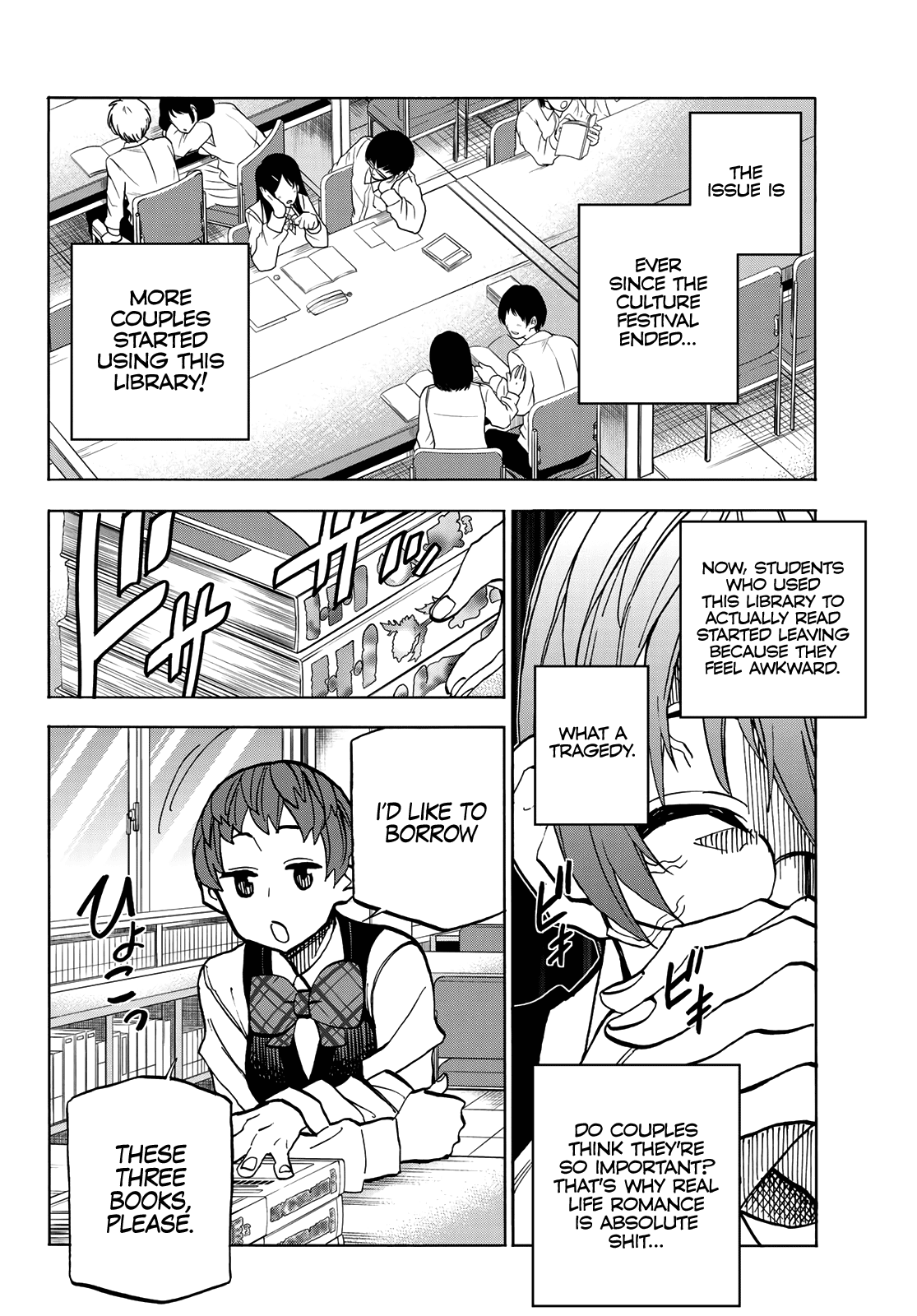 The Story Between a Dumb Prefect and a High School Girl with an Inappropriate Skirt Length Chapter 38 page 8 - Chapter 38: The Story About the Dumb Book Committee Member and the Leftovers