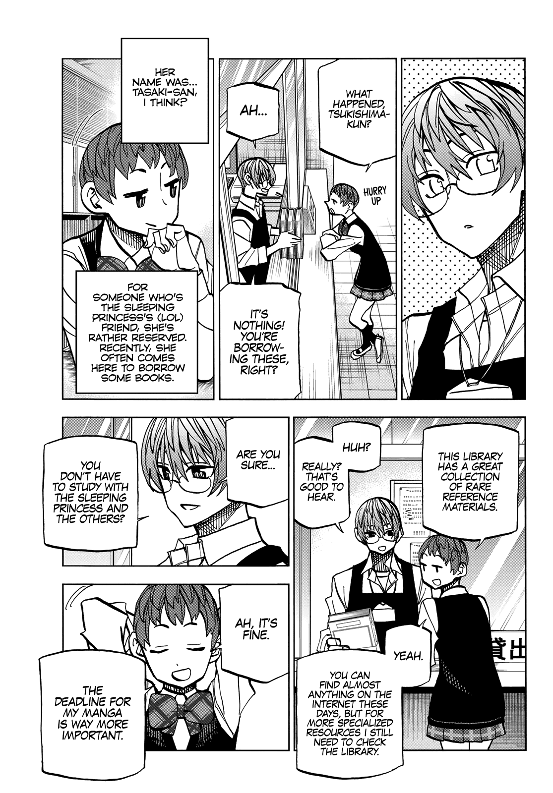 The Story Between a Dumb Prefect and a High School Girl with an Inappropriate Skirt Length Chapter 38 page 9 - Chapter 38: The Story About the Dumb Book Committee Member and the Leftovers