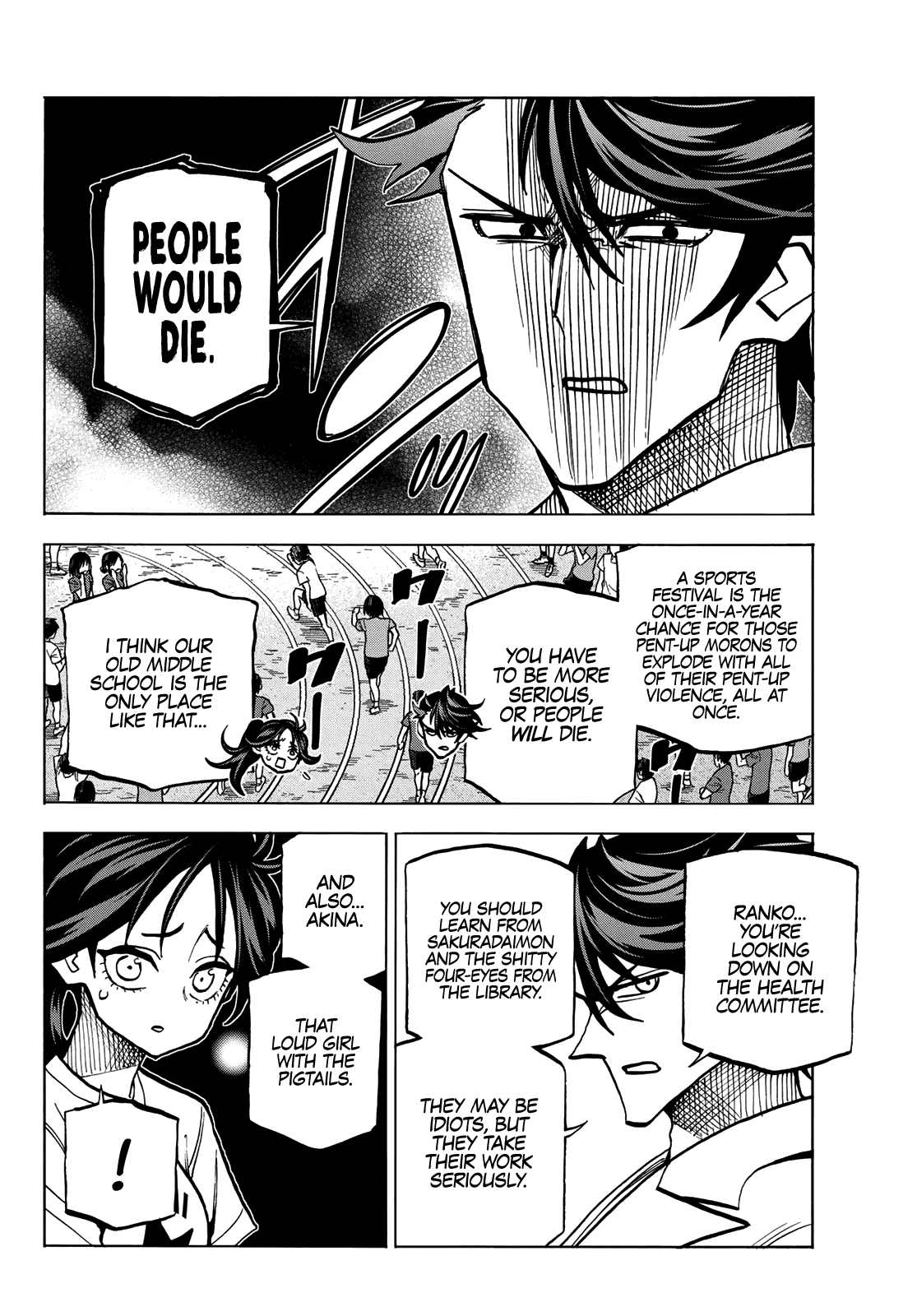 The Story Between a Dumb Prefect and a High School Girl with an Inappropriate Skirt Length Chapter 43 page 6 - Chapter 43: A Story About Dumb People Having a Dumb Fight