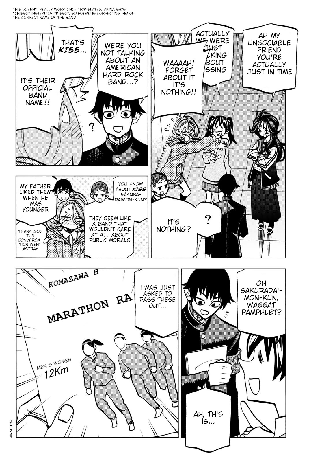 The Story Between a Dumb Prefect and a High School Girl with an Inappropriate Skirt Length Chapter 48 page 4 - Chapter 48: The Story About Dumb People and a Marathon Race