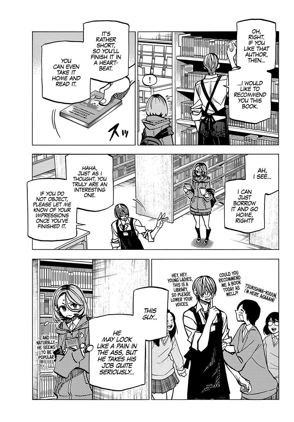 The Story Between a Dumb Prefect and a High School Girl with an Inappropriate Skirt Length Chapter 5 page 10 - Chapter 5: The Story of the Dumb Prefect and the Book Committee Member