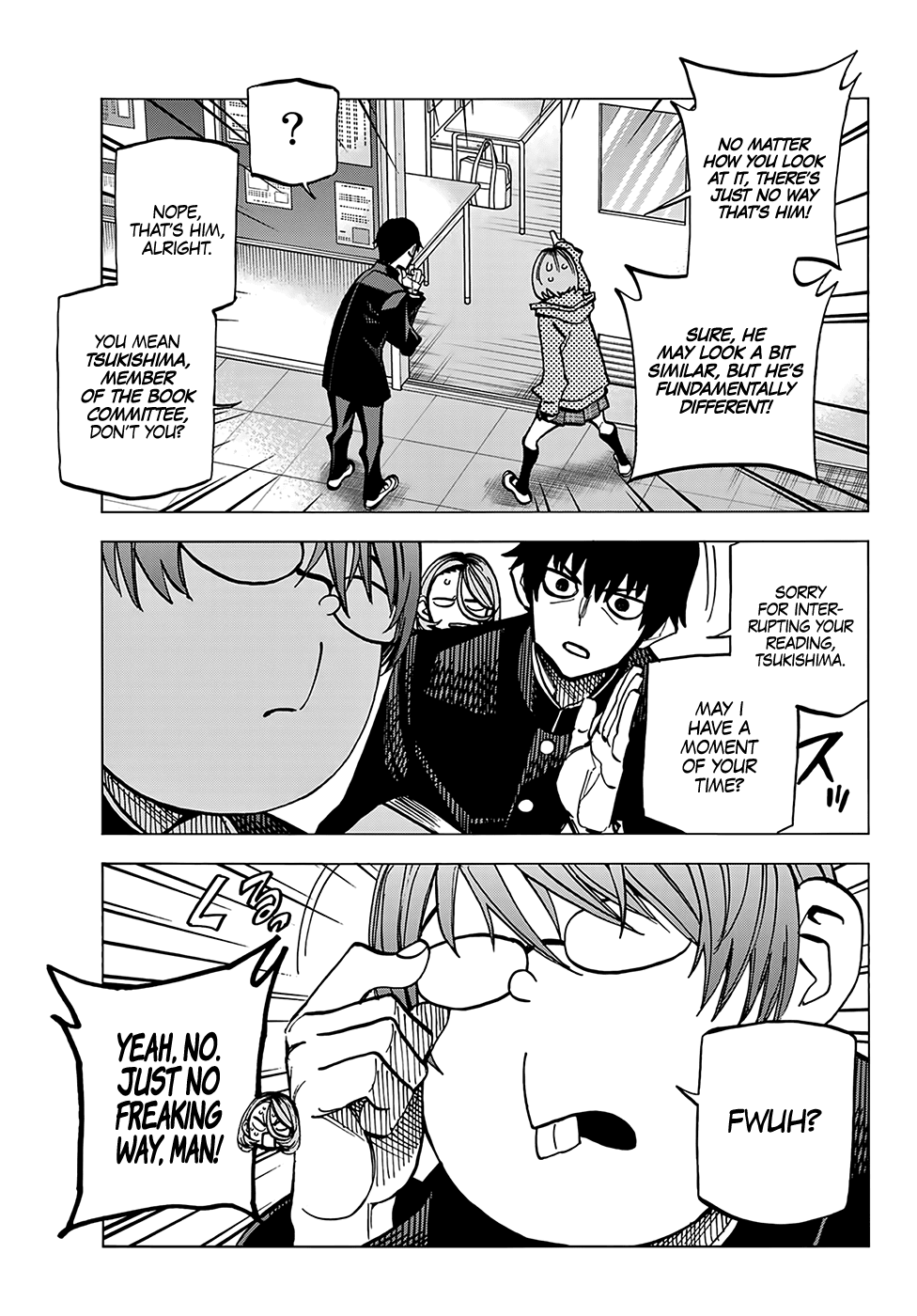 The Story Between a Dumb Prefect and a High School Girl with an Inappropriate Skirt Length Chapter 5 page 14 - Chapter 5: The Story of the Dumb Prefect and the Book Committee Member