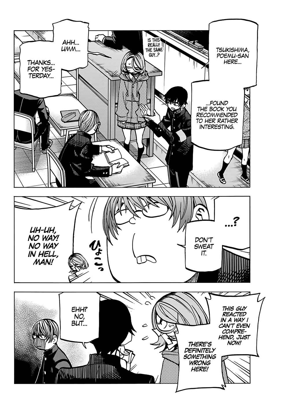 The Story Between a Dumb Prefect and a High School Girl with an Inappropriate Skirt Length Chapter 5 page 15 - Chapter 5: The Story of the Dumb Prefect and the Book Committee Member
