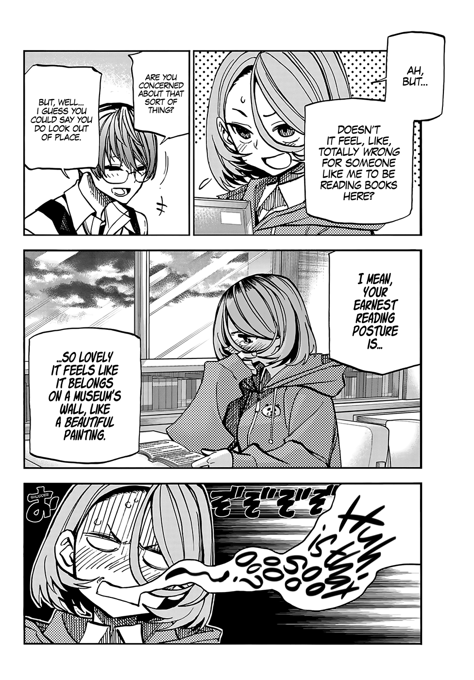 The Story Between a Dumb Prefect and a High School Girl with an Inappropriate Skirt Length Chapter 5 page 9 - Chapter 5: The Story of the Dumb Prefect and the Book Committee Member