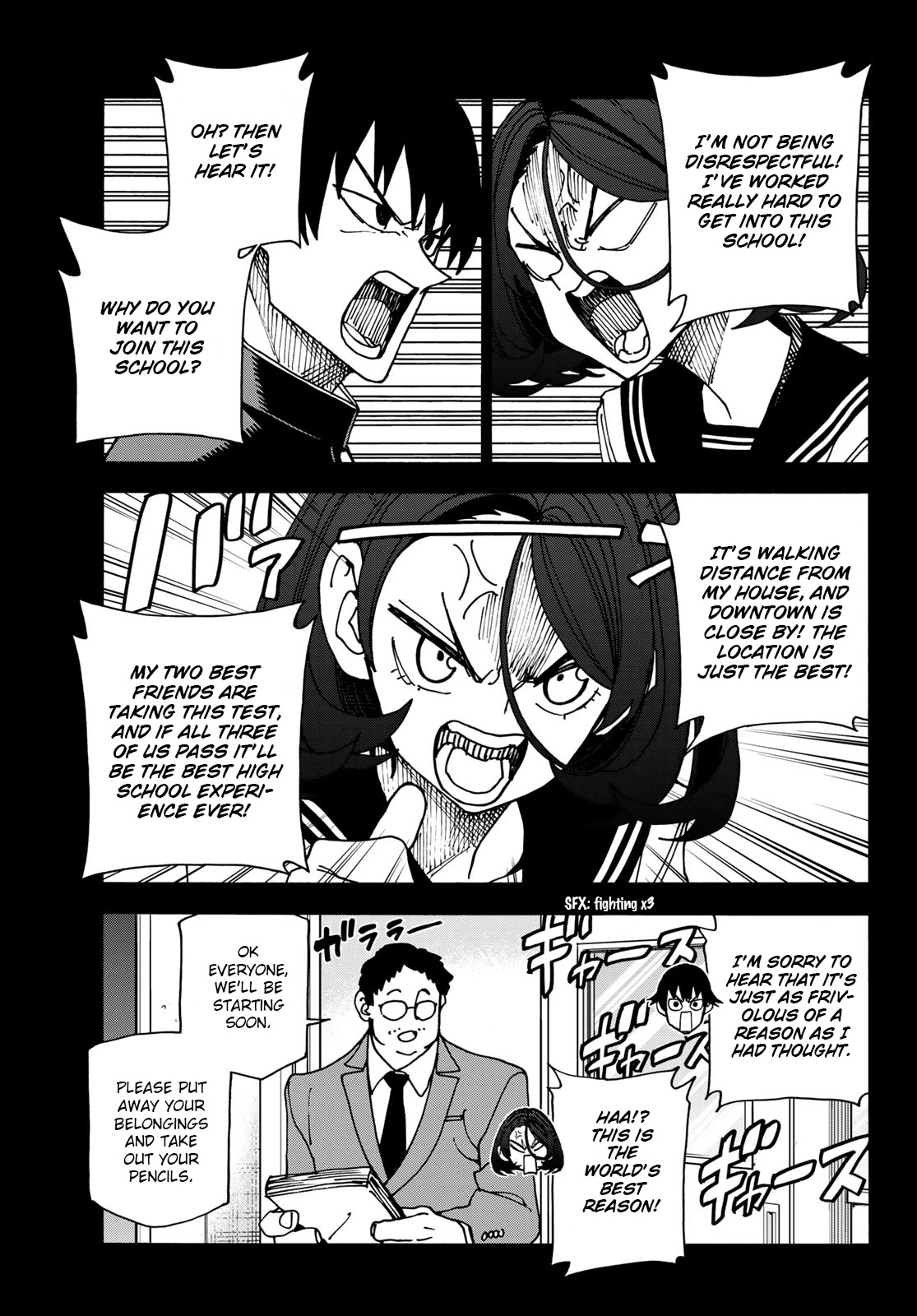 The Story Between a Dumb Prefect and a High School Girl with an Inappropriate Skirt Length Chapter 54 page 11 - Chapter 54: The story about dumb people and a high school entrance examination.