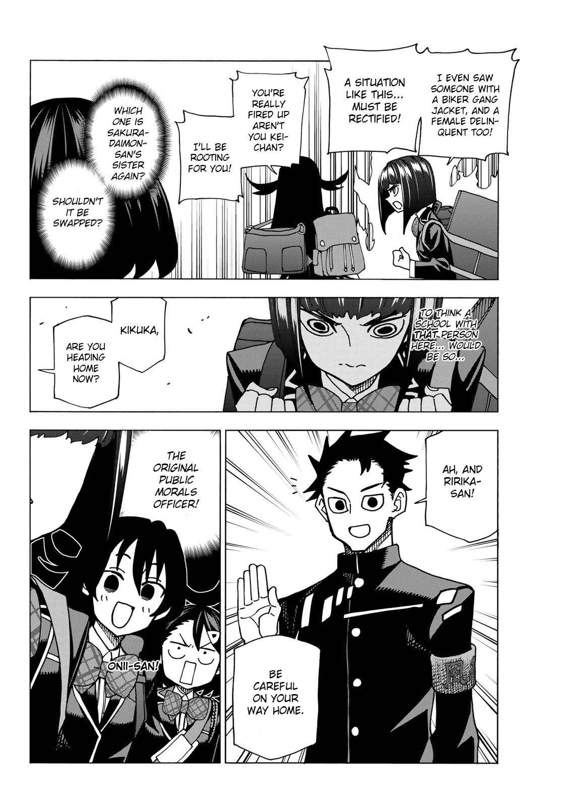 The Story Between a Dumb Prefect and a High School Girl with an Inappropriate Skirt Length Chapter 57 page 12 - Chapter 57: A story about dumb new students.